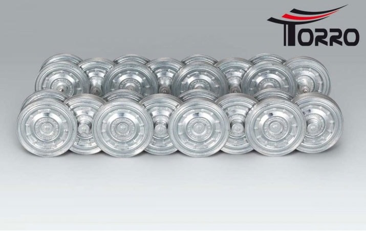 Torro 1/16KingTiger�᥿�����ۥ����륻�åȡ�Metal Aluminum wheels set 16 pieces for TORRO King Tiger / Tiger II tanks�� 1388888002