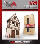 1/24ӥ Army 1/24 BUILDING 3-FLOOR RUINED BUILDING WHITE  A03102357