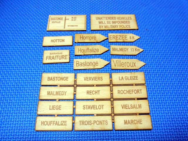RCTANK.DE ƻϩɸ���٥륮����21�ĥ��åȡ�ROAD SIGNS BELGIUM 21pcs in 1/16[16011]