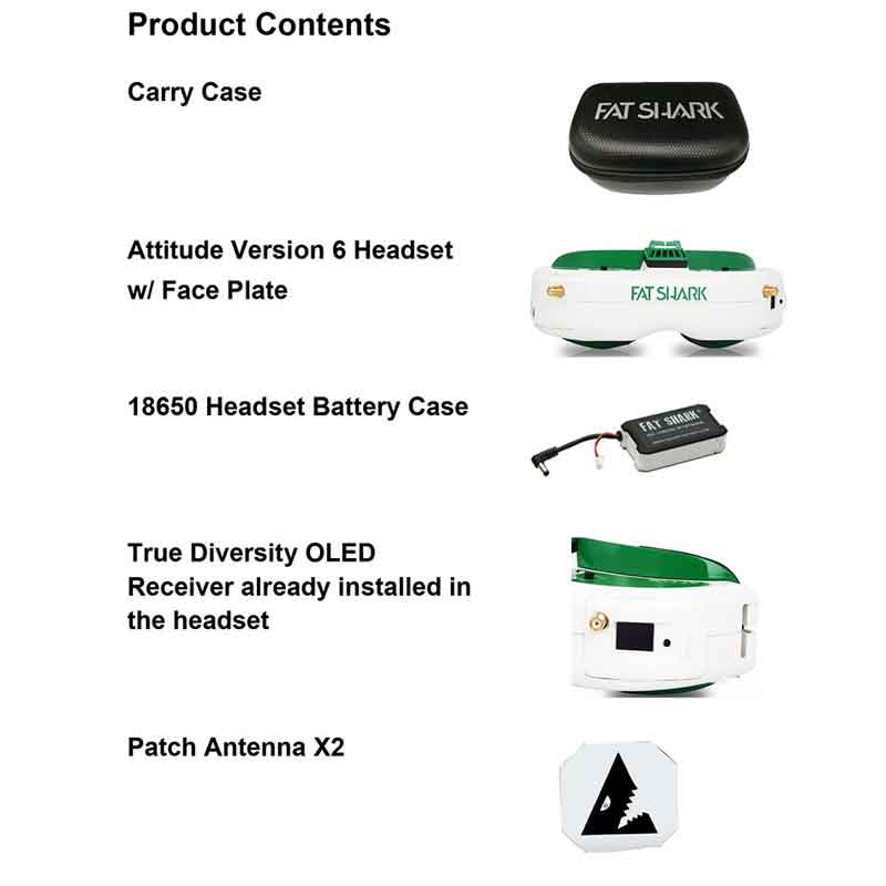 FatShark AttitudeV6 Υ顼ۥ磻ȡ꡼ FPV ɥ FSV1124