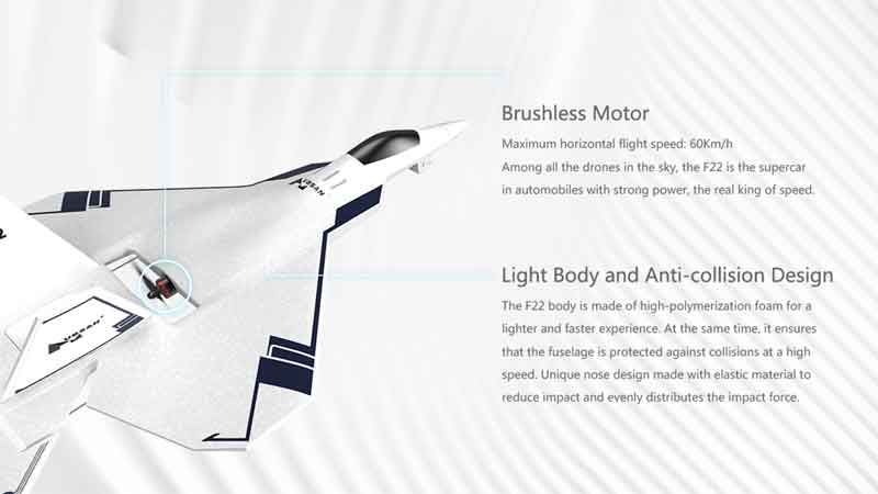 HUBSAN/ϥ֥  F22 2.4G 4CH 310ߥ᡼ȥWingspan EPO FPV RCԵRTF 720PHT015B - F22+HT015B+HS001