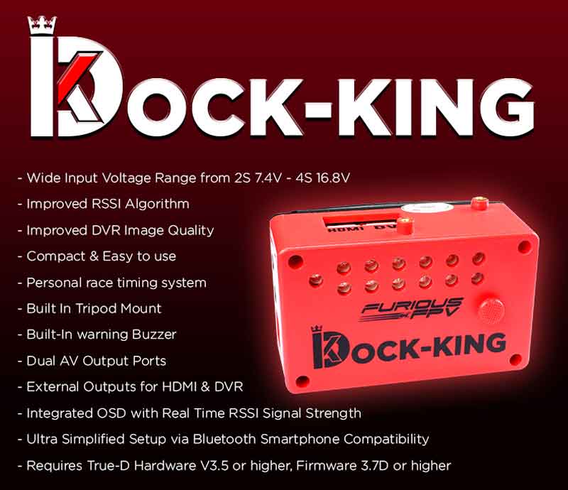 FuriousFPV  �ɥå����󥰡������ɥ��ơ������FuriousFPV Dock-King Ground Station��FPV-DOCK