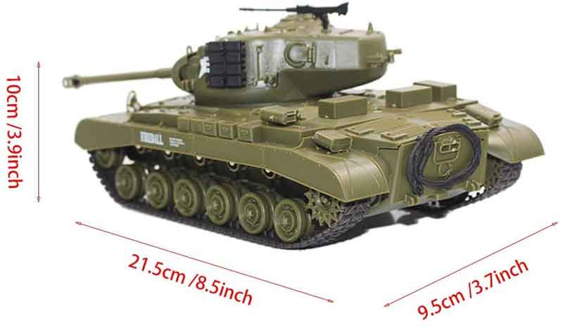 NEW HengLong 1/30 M26�ѡ�������� �ֳ���BBȯ�����+������ɡ��ʥ��꡼�֥ɥ�����������७�㥿�ԥ顦BB���͡�Heng Long 2.4GHz 1/30 Scale Remote Control Tank with Sound Light3841-02