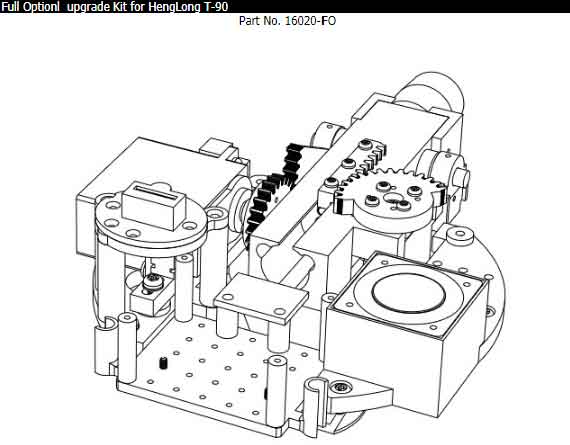 CLARK HengLongT90ˤȥꥳ롦Ѳ¤å(Full Optionl  upgrade Kit for HengLong T-9016020FO