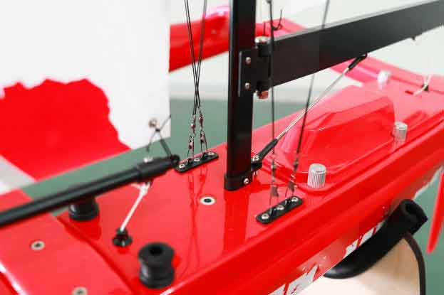 Thunder Tiger �������1m �ȥ�ޥ�� �졼���󥰥�åȡ�KIT�ˡ���Thunder Tiger Volans 1m Trimaran Racing Yacht (KIT)��