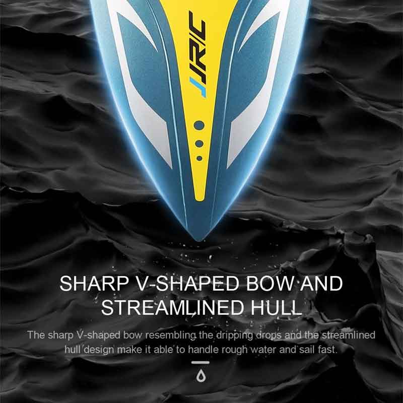 JJRC��S4���ڥ����� ������դ�V�ϥ�졼���󥰡�RTR��JJRC S4 RC Boat Spectre 2.4G 720P WIFI FPV Camera 25km/h Capsizing Recovery High Speed RC Racing Boat)