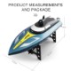 JJRC��S4���ڥ����� ������դ�V�ϥ�졼���󥰡�RTR��JJRC S4 RC Boat Spectre 2.4G 720P WIFI FPV Camera 25km/h Capsizing Recovery High Speed RC Racing Boat)