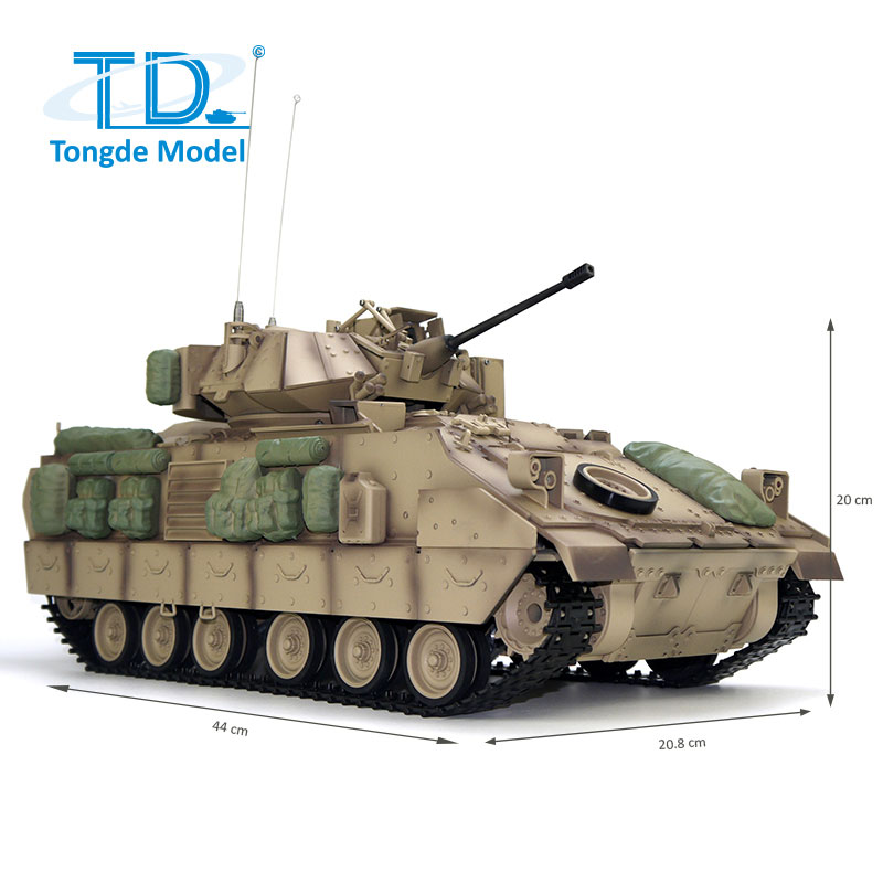Tongde Model 1/16  M2A2 �֥�åɥ졼 Bradley   2.4GHz�ʥץ��������ܥå������ץ������㥿�ԥ顦�ץ����ۥ����롦BB�ꥳ���롦������ɡ�ȯ����͡�M2121