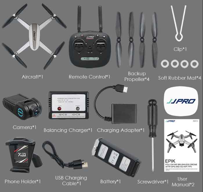 JJRC/륷 EPIK X5 5GWiFi ɥ  6㥤  1080P Wifi FPV GPS ٰݻ RCɥץ