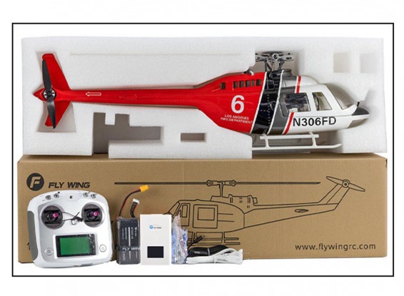 FLY WING�ʥե饤�����󥰡� Bell206-V4 6CH ��������إ�RTF��GPS�����ݻ���󥭡��꥿����APPĴ��RC�إꥳ�ץ���RTF��H1V2�������楷���ƥ�