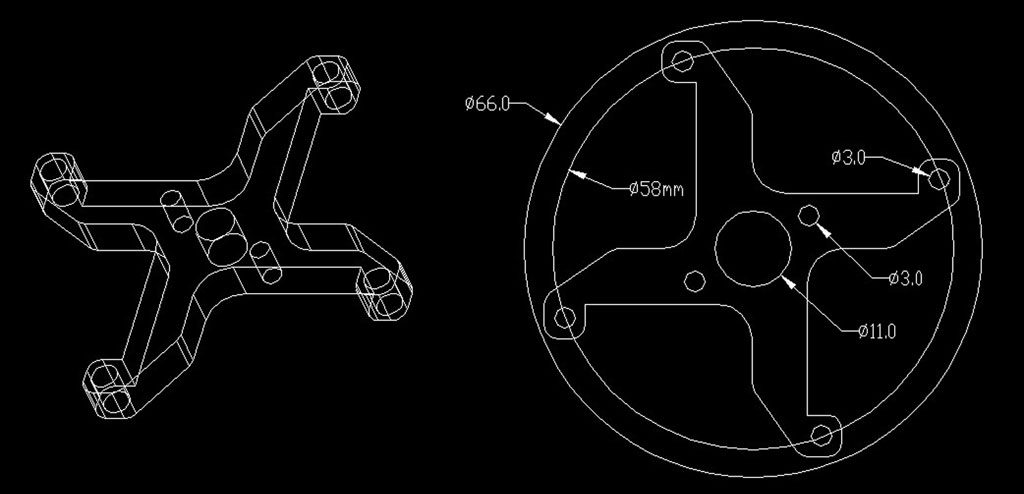 RC-SUB  ������������ܥޥ���ȡ�X������ѡˡ�3�������3PC Servo Motor Unit Mount Set ( x3pcs ) ( X-Rudder )