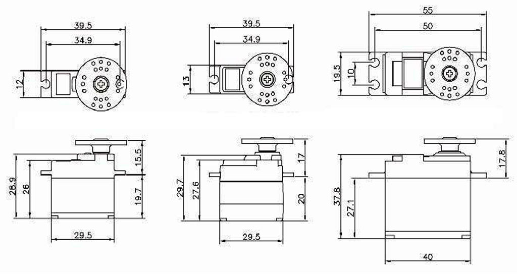 RC-SUB  ������������ܥޥ���ȡ�X������ѡˡ�3�������3PC Servo Motor Unit Mount Set ( x3pcs ) ( X-Rudder )
