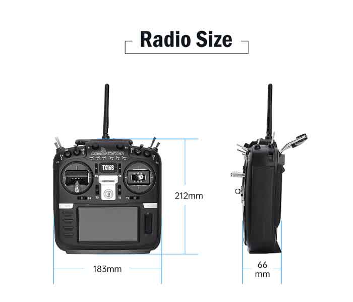 RadioMaster TX16S �����ץ󥽡��� 2.4GHz-16CH �ޥ���ץ��ȥ��� �ץ��������� 4.3�����LCD�դ� �ʥ⡼��1�� ��Ŭ������ˡǧ�ںѡ�TX16S (Hall sensor gimbal) (HP157-0001-A-M1)��