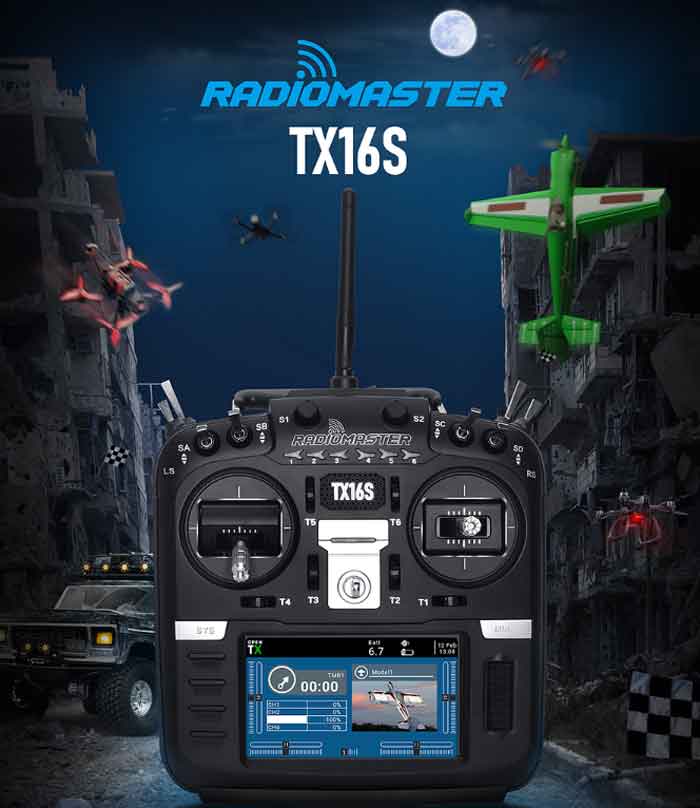 RadioMaster TX16S �����ץ󥽡��� 2.4GHz-16CH �ޥ���ץ��ȥ��� �ץ��������� 4.3�����LCD�դ� �ʥ⡼��1�� ��Ŭ������ˡǧ�ںѡ�TX16S (Hall sensor gimbal) (HP157-0001-A-M1)��