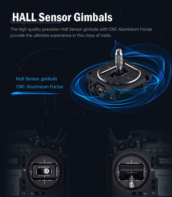 RadioMaster TX16S �����ץ󥽡��� 2.4GHz-16CH �ޥ���ץ��ȥ��� �ץ��������� 4.3�����LCD�դ� �ʥ⡼��1�� ��Ŭ������ˡǧ�ںѡ�TX16S (Hall sensor gimbal) (HP157-0001-A-M1)��