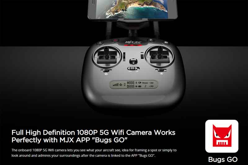 MJX/ॸå B5W Bugs 5W 2.4G ɥ  6㥤  1080P Wifi FPV GPS ٰݻ RCɥץ