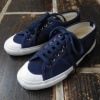 【maccheronian】マカロニアン レディース キャンバススニーカー 1307F(NAVY)