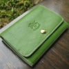 【IL BISONTE】イルビゾンテ レザー 2つ折り財布 5452405140 (color LIME)