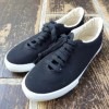 【maccheronian】マカロニアン レディース キャンバス*レザースニーカー 限定モデル 「地球に還る」〜Return to mother earth〜 0039FS BIO HOTEL コラボモデル BLACK