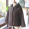 【branigan WEAVERS】ブラニガンウィバーズ アイリッシュツイード ポンチョ風パーカージャケット(裏地付)Short Hoodie
