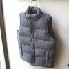 ボーイッシュなコーディネートにオススメ!!【Harriss】Men'sハリス メンズ格子 ダウンベストsize38