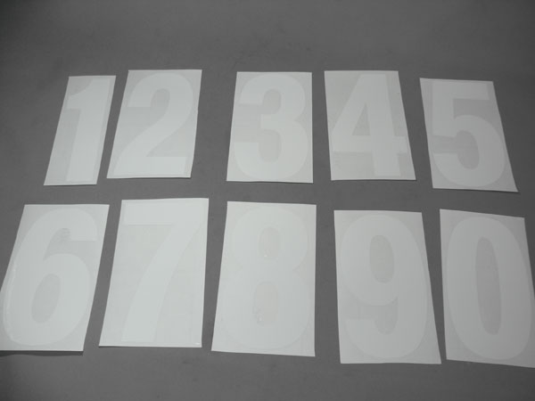サインシール 数字ステッカー（追加用）（郵便専用）