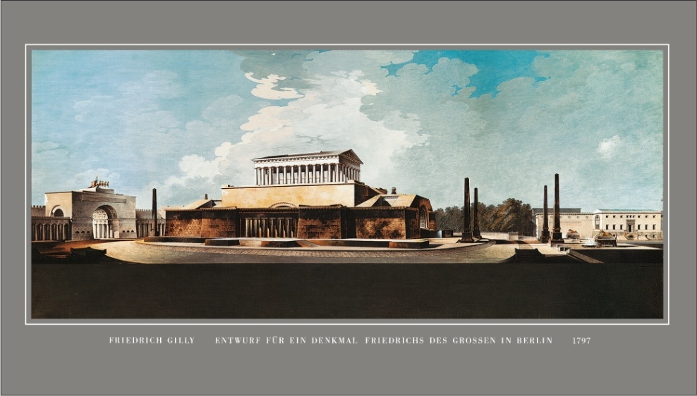 Poster 305：Friedrich Gilly, Entwurf f&uuml;r ein Denkmal Friedrichs des Gro&szlig;en