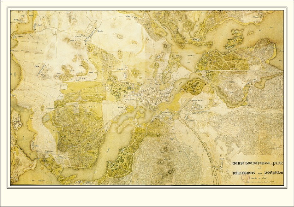 Poster 520：Peter Joseph Lenn&eacute, Versch&ouml;nerungsplan von Potsdam