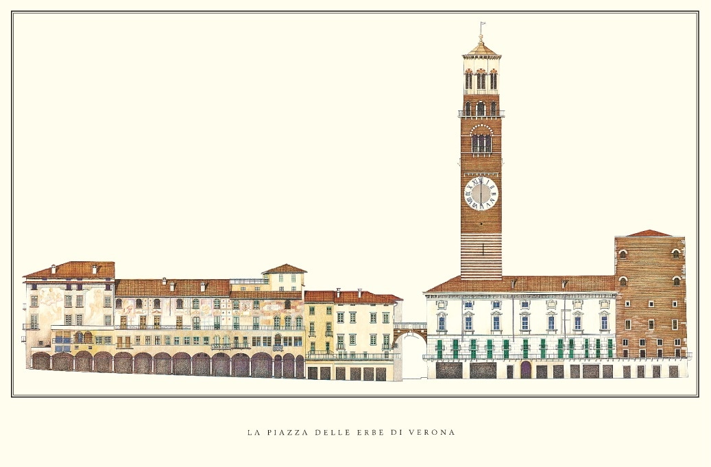 Poster 527：La Piazza delle Erbe di Verona