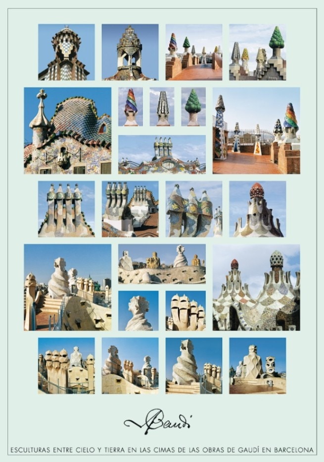 Poster 554：アントニオ・ガウディ／Esculturas