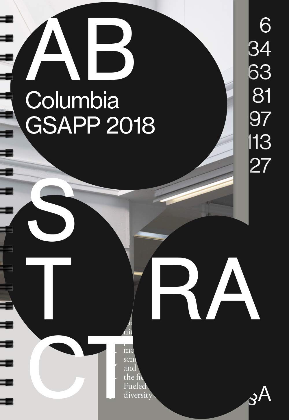 アブストラクト2018　コロンビア大学建築学部（GSAPP）学生年鑑