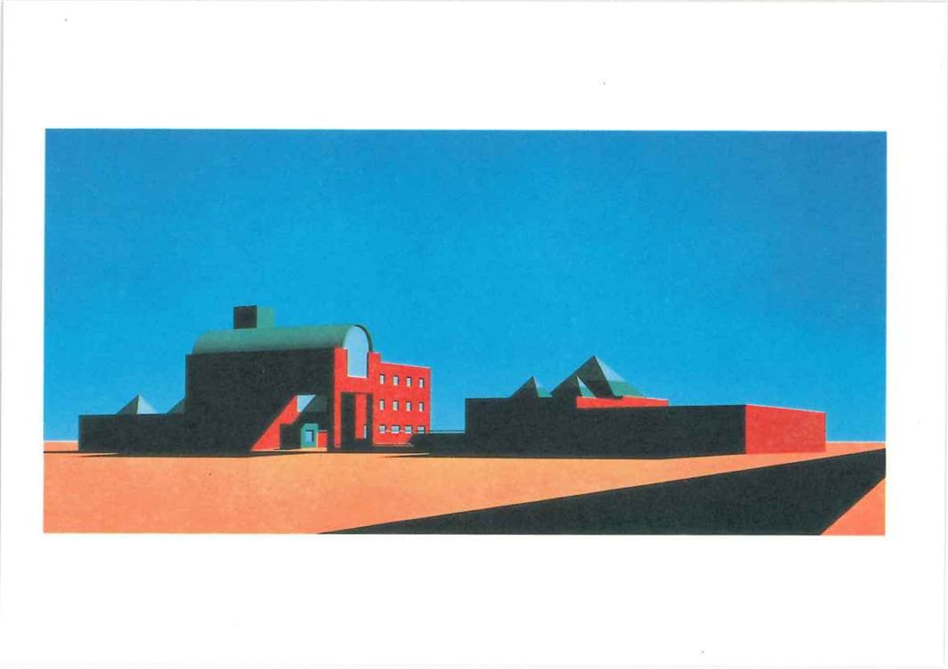 ポストカード-ARATA ISOZAKI 1960/1990 ARCHITECTURE ロサンゼルス現代美術館