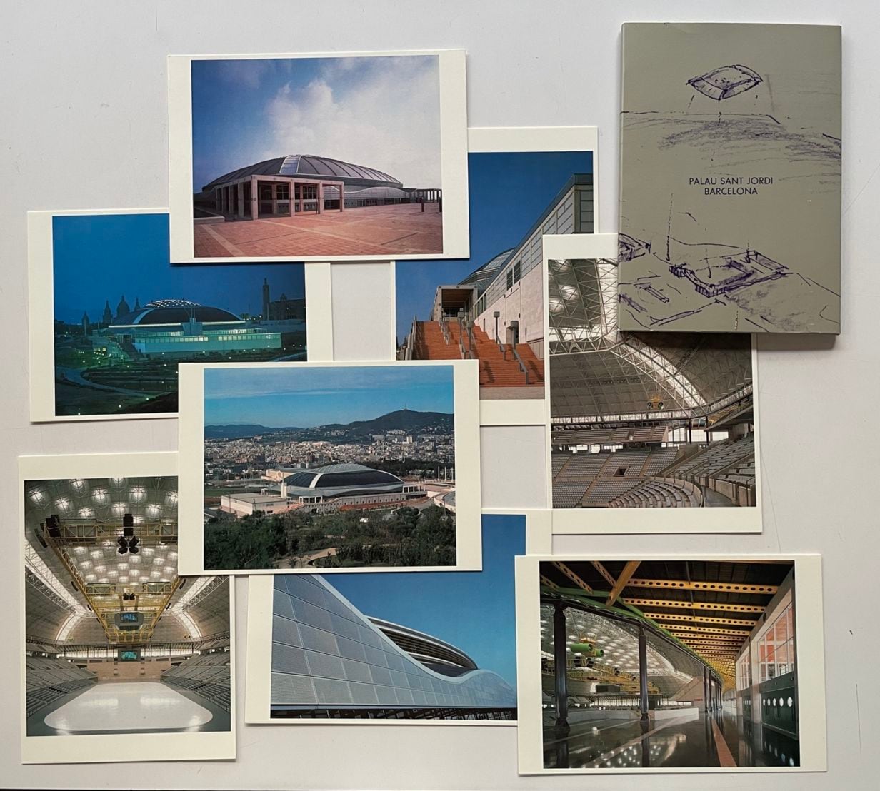 ポストカード-バルセロナ・パラサンジョルディ・スポーツパレス 8点セット（写真）