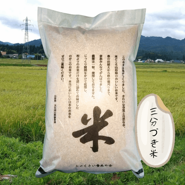 【定期便】【産地直送】三分づき米 ササニシキ