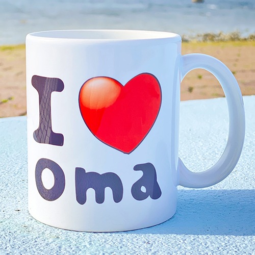 I ♡　OMA　マグカップ