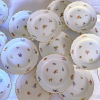 Meissen Scattered Flower B&B Plates (Set of 12)  ޥ󡡻餷֥ץ졼(12祻å)
