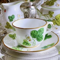 Minton Victoria Strawberry Cup & Saucer