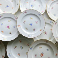Meissen Scattered Flower    Dinner Plates
