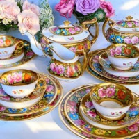 Spode Copeland English Floral Luncheon/Tea Set