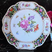 Dresden Bouquet Reticulated Service Platter ƩĦɥ쥹ǥե绮
