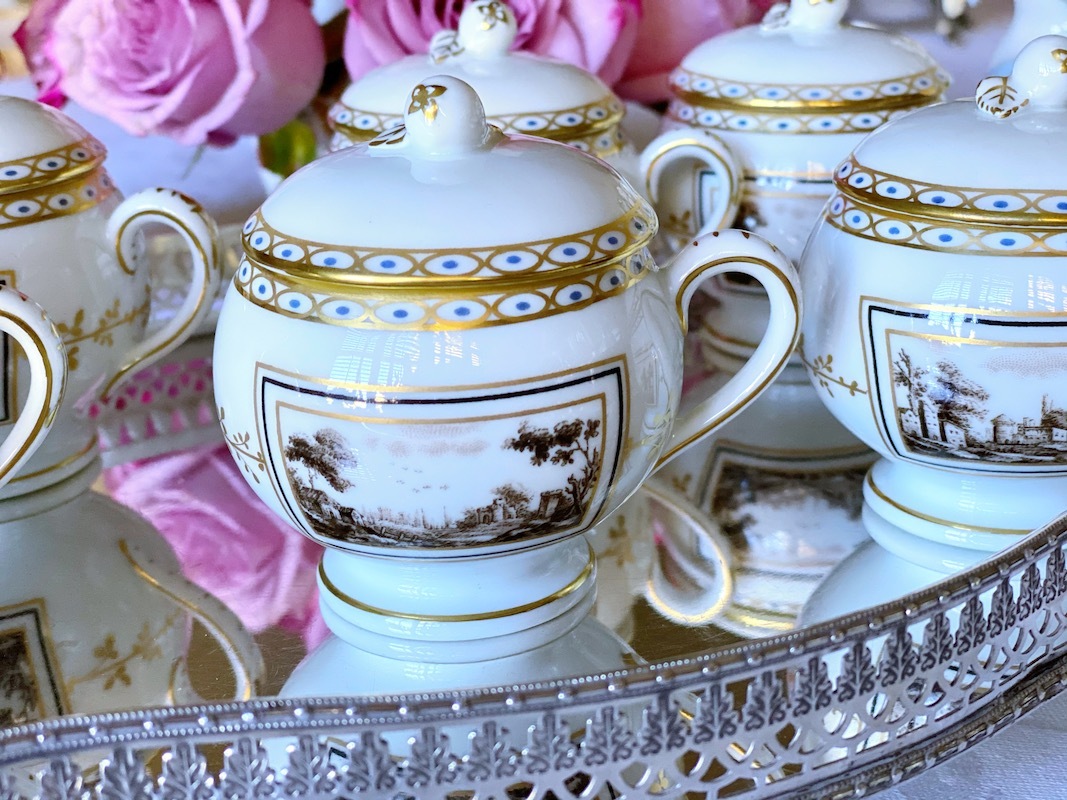 リチャードジノリ インペロ・フィレンツェ　19cm　プレート　6枚セット　FJ8 食卓の西洋アンティーク