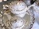 ������ɡ����Υꡡ�ե����ĥ����鯤Ⱦ��֤Υ������ɡ��ƥ������å�    Old Ginori Rose & Flowers Garland Tea Set