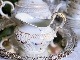 ������ɡ����Υꡡ�ե����ĥ����鯤Ⱦ��֤Υ������ɡ��ƥ������å�    Old Ginori Rose & Flowers Garland Tea Set