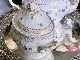 ������ɡ����Υꡡ�ե����ĥ����鯤Ⱦ��֤Υ������ɡ��ƥ������å�    Old Ginori Rose & Flowers Garland Tea Set