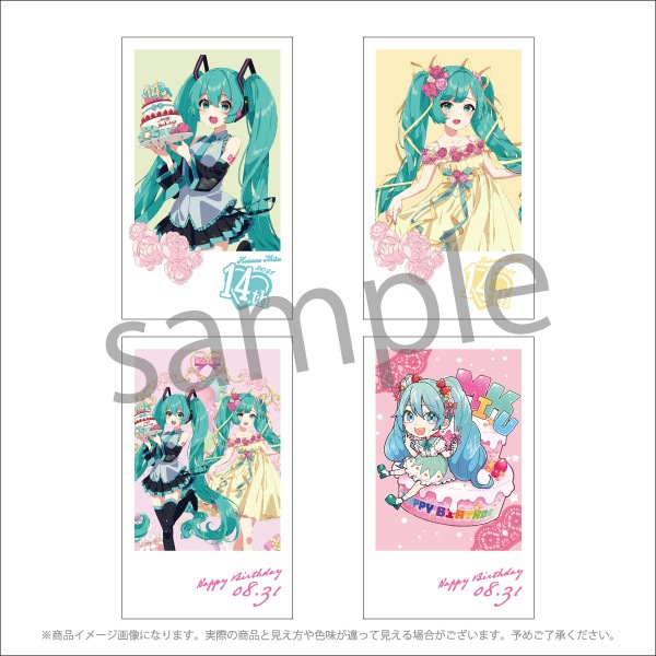 初音ミクbp21 チェキ風カードセット Miku Birthday 21 Ver 4枚セット