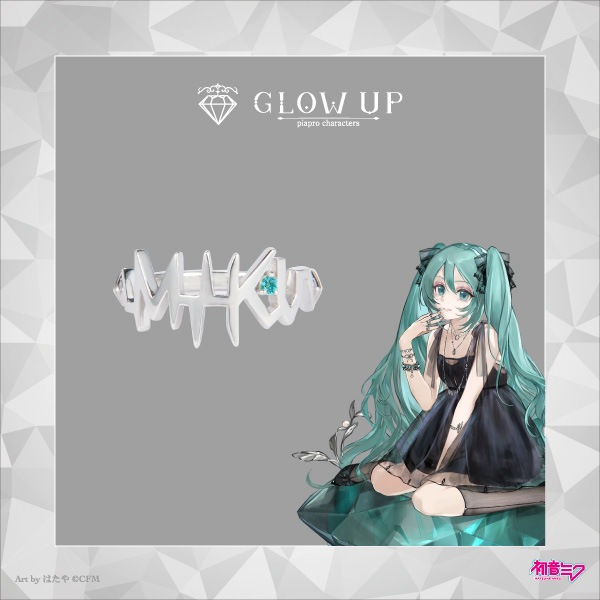 初音ミク「Glow up」】＜初音ミク＞モチーフリング