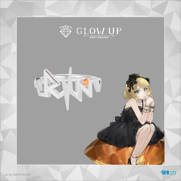 【ETERNO RECIT】鏡音レンモチーフリング　11号 初音ミク「Glow up」】＜鏡音リン＞モチーフリング