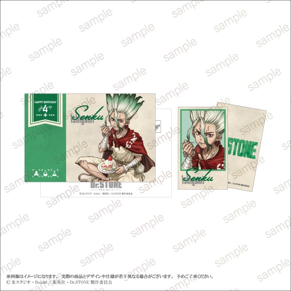 TVアニメ「Dr.STONE」】石神千空Birthday ポストカード&ミニ TVアニメ「Dr.STONE」】石神千空Birthday ポストカード&ミニ