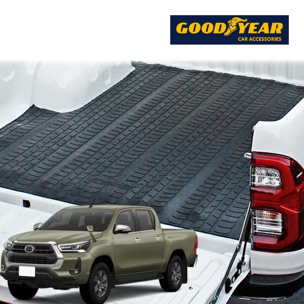 GOODYEAR グッドイヤー ロゴ入 トヨタ ハイラックス GUN125 前期 後期 荷台マット