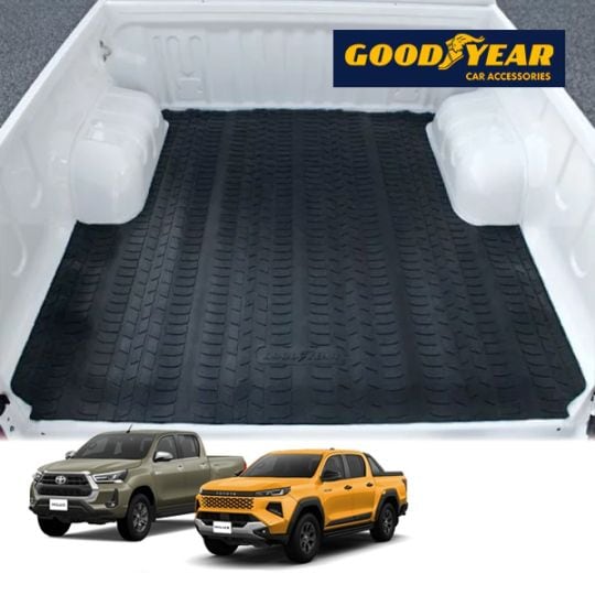 GOODYEAR グッドイヤー ロゴ入 トヨタ ハイラックス GUN226、GUN125 前期/後期 荷台マット（ベッドマット/ベッドラバーマット）